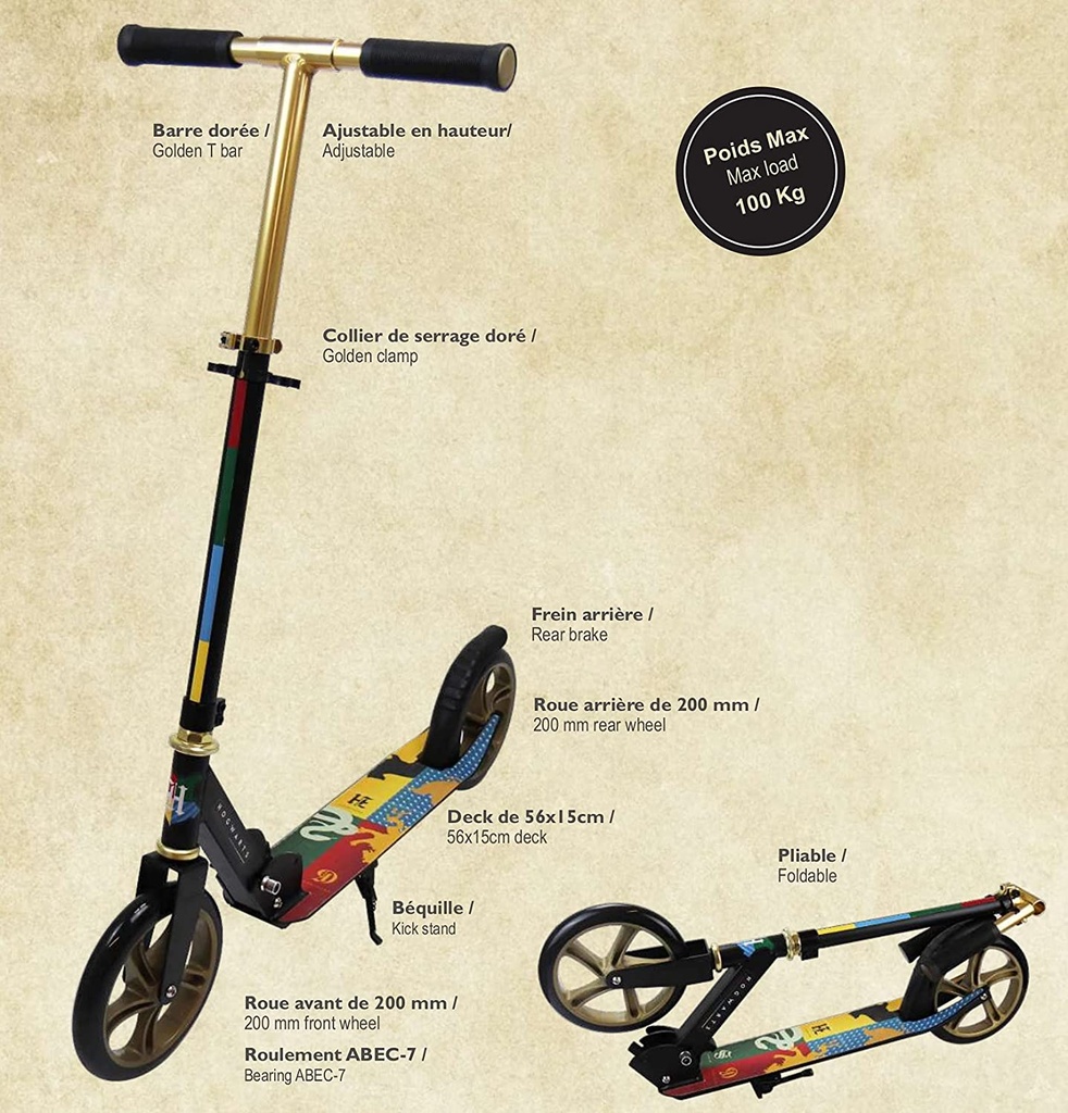 PATINETE HARRY POTTER 200 MM