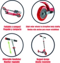 PATINETE PLEGABLE ROJO