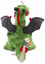 PELUCHE DRAGON VERDE SENTADO 30 CM.