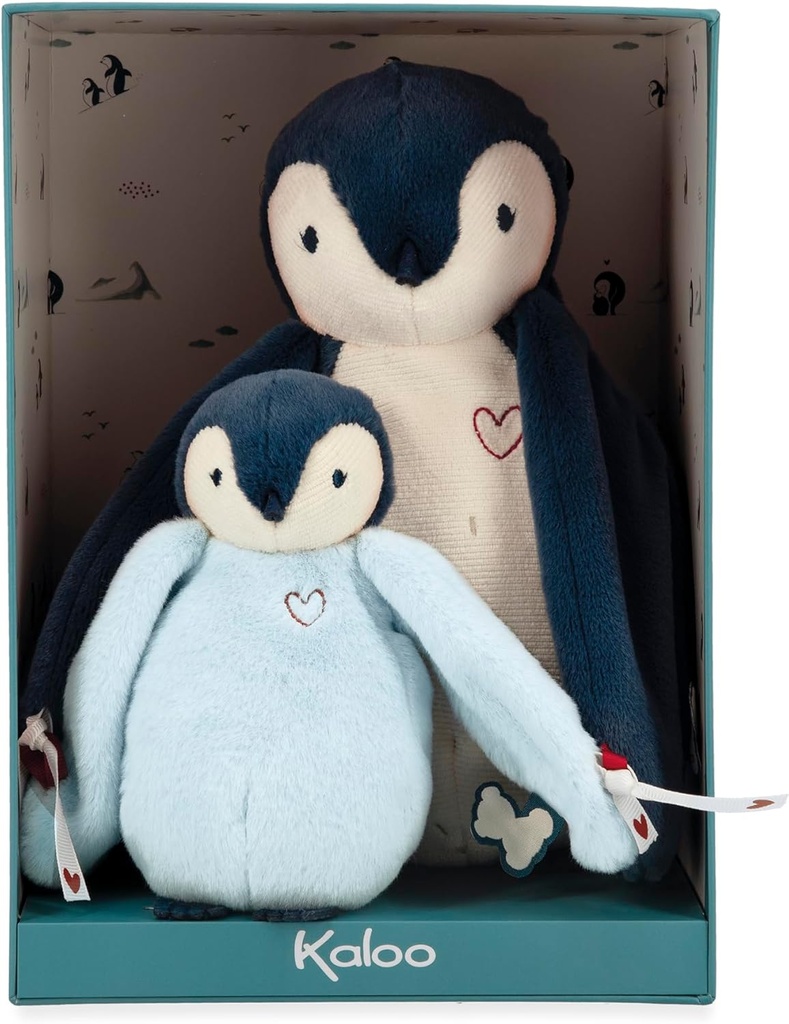 PELUCHES PINGÜINO ABRAZANDO AZUL