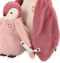 PELUCHES PINGÜINO ABRAZANDO ROSA