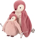 PELUCHES PINGÜINO ABRAZANDO ROSA