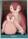 PELUCHES PINGÜINO ABRAZANDO ROSA