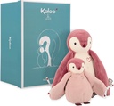 PELUCHES PINGÜINO ABRAZANDO ROSA