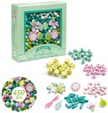 PERLAS MADERA HOJAS Y FLORES