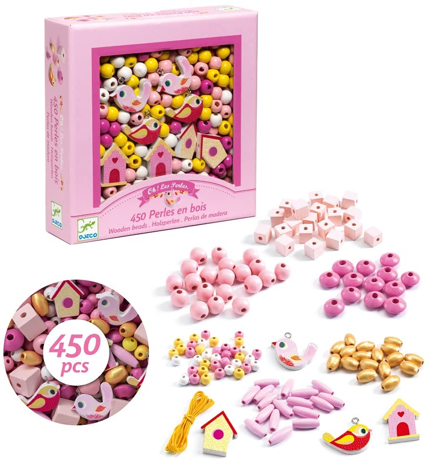 PERLAS MADERA PAJAROS