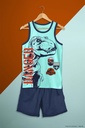 PIJAMA JURASSIC WORLD AZUL T.8