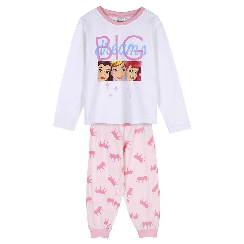 PIJAMA PRINCESAS BLANCO T.3