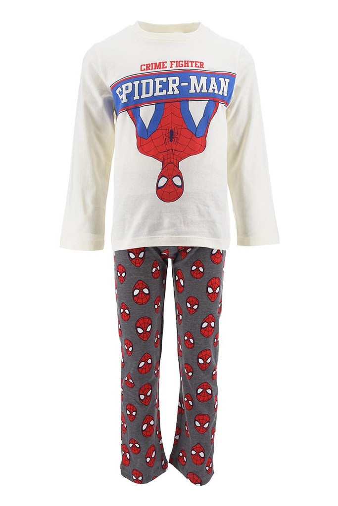 PIJAMA SPIDERMAN BLANCO T.6