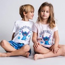 PIJAMA STITCH CORTO T.4 AZUL
