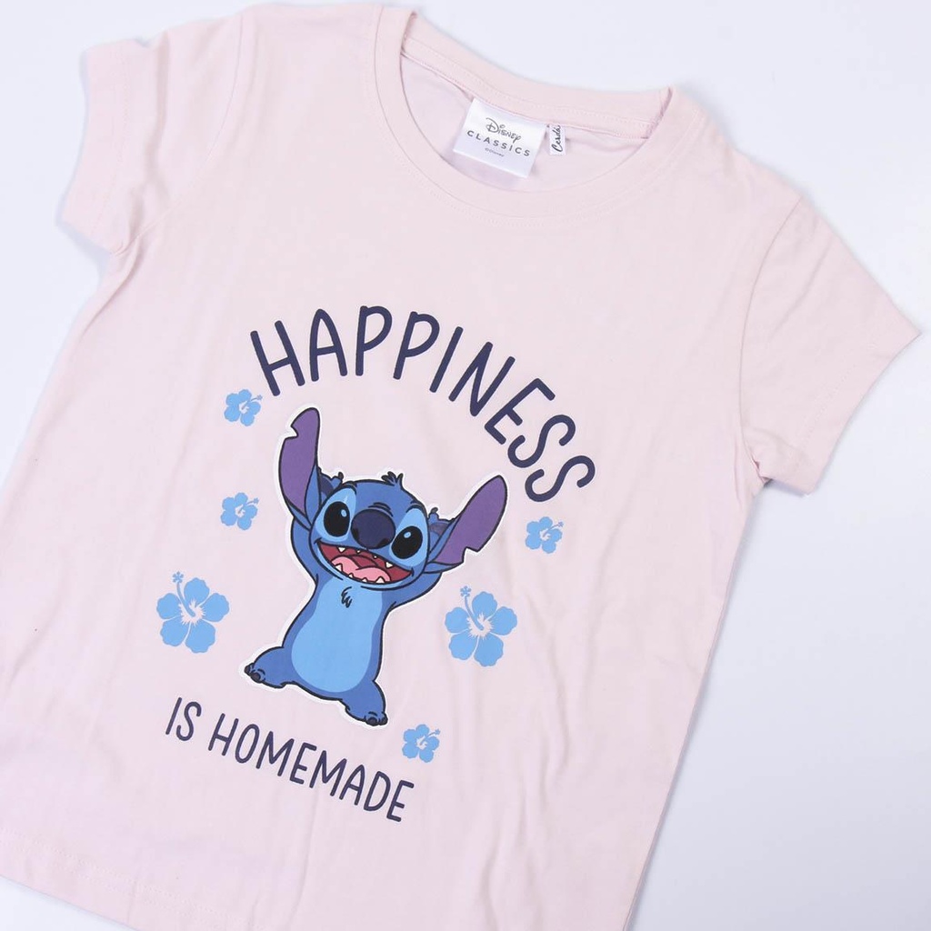 PIJAMA STITCH CORTO T.4 AZUL