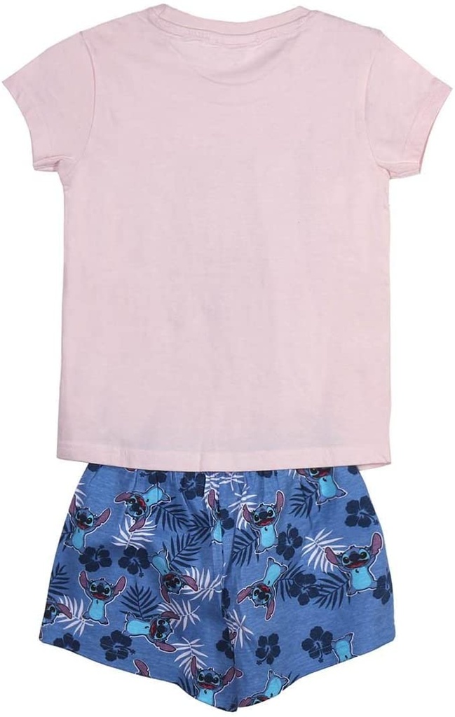 PIJAMA STITCH CORTO T.4 AZUL