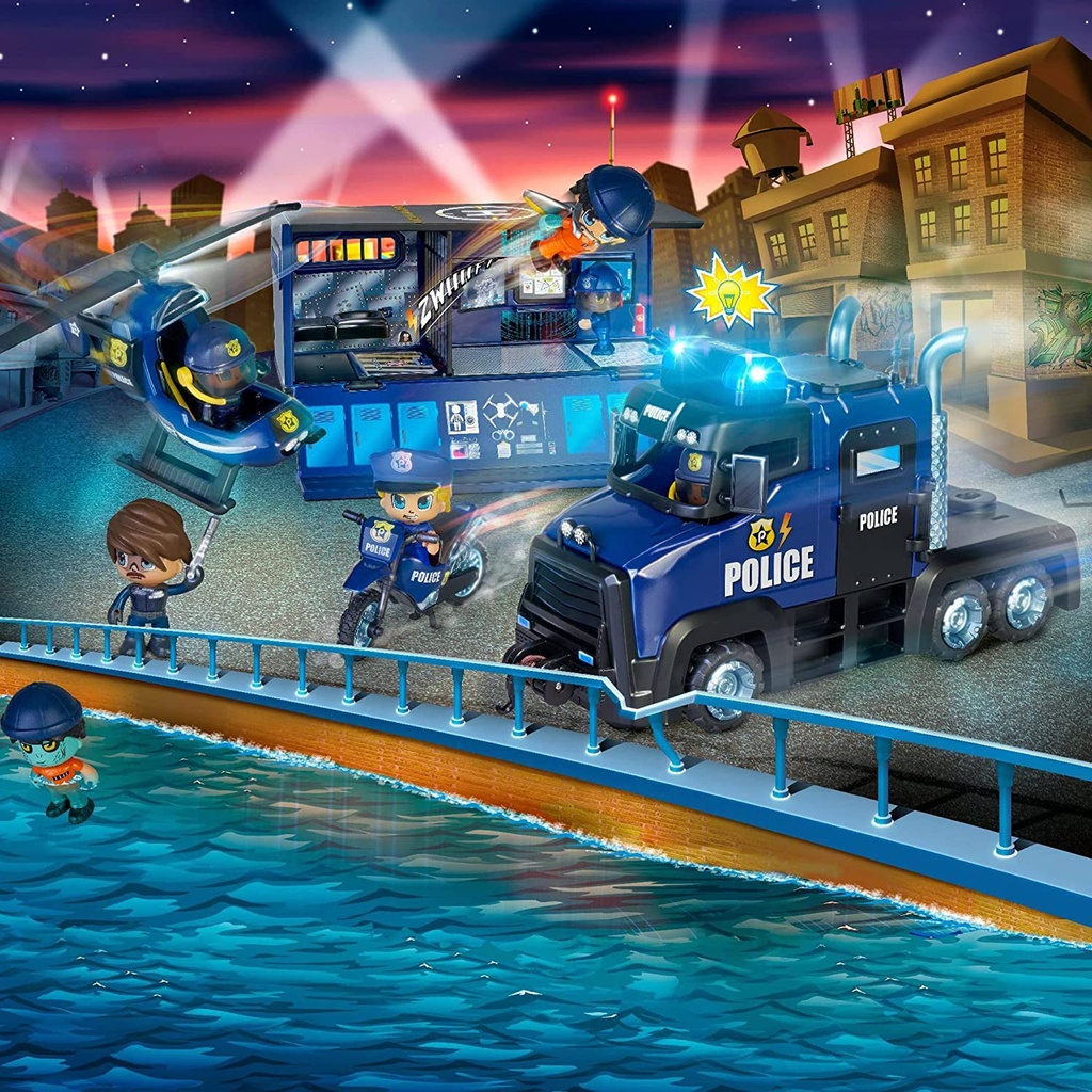 PIN Y PON SUPER CAMION POLICIA
