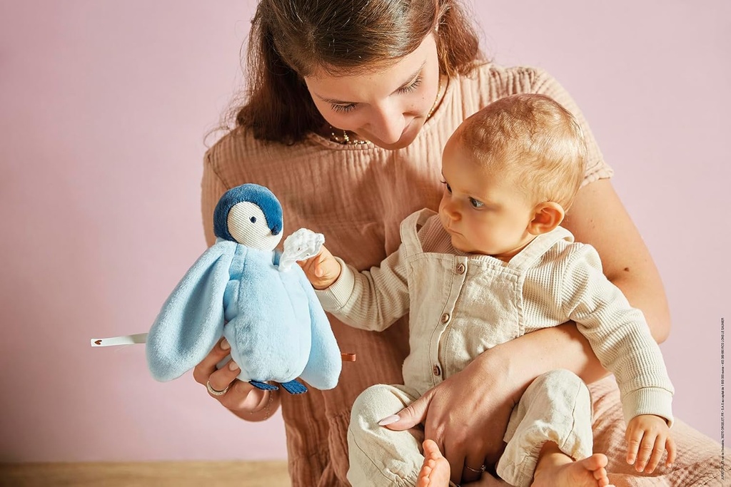 PINGÜINO DE PELUCHE BESUCÓN AZUL