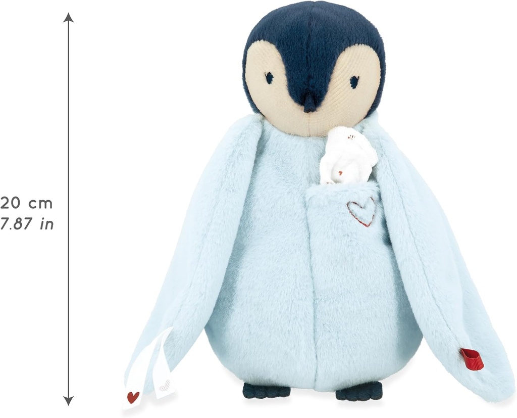 PINGÜINO DE PELUCHE BESUCÓN AZUL