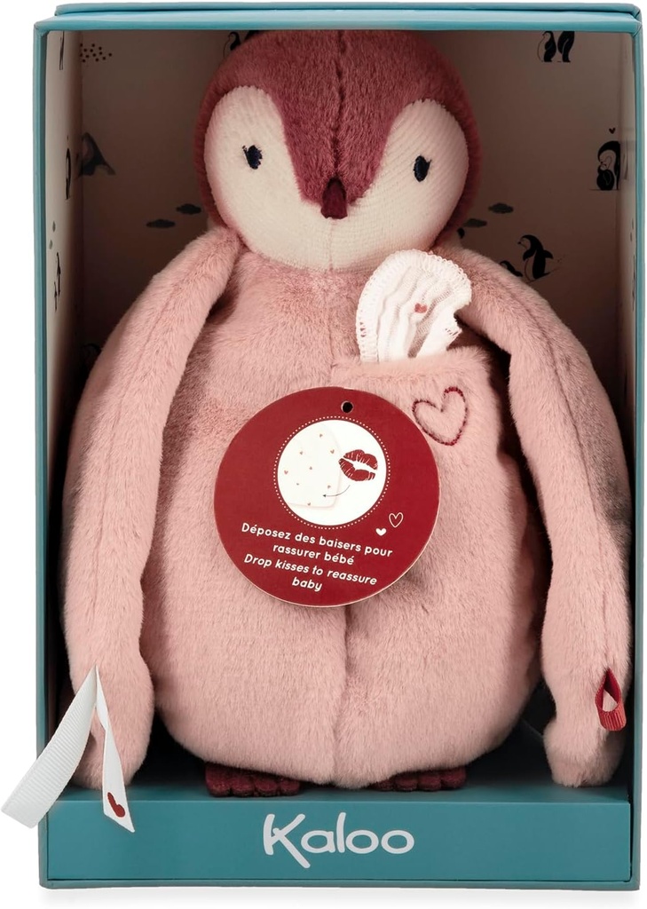 PINGÜINO DE PELUCHE BESUCÓN ROSA