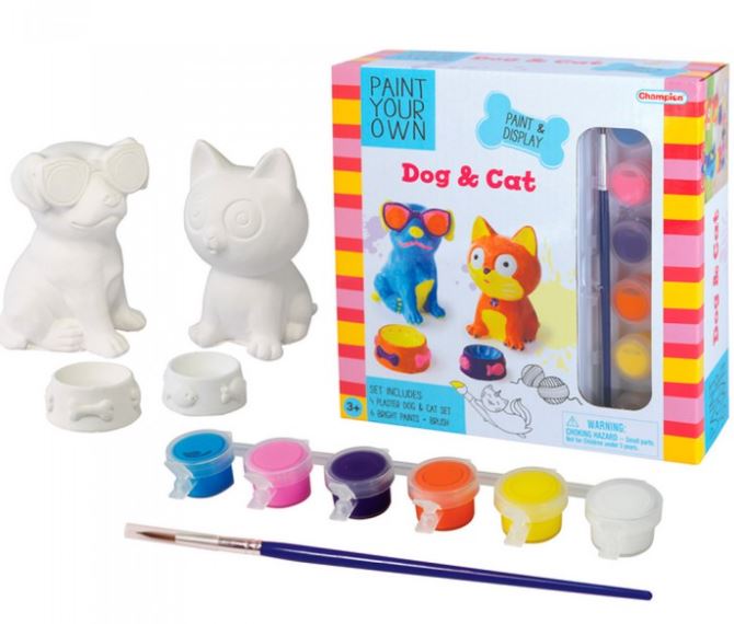 PINTA PERRO-GATO C/COMEDEROS