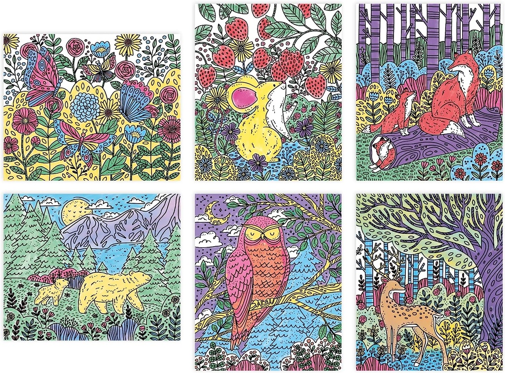 PINTURA MAGICA BOSQUE