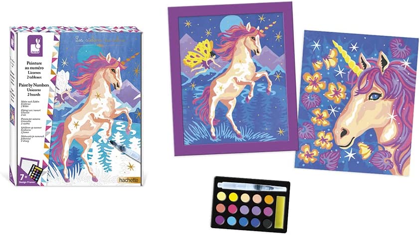 PINTURA POR NUMEROS UNICORNIOS