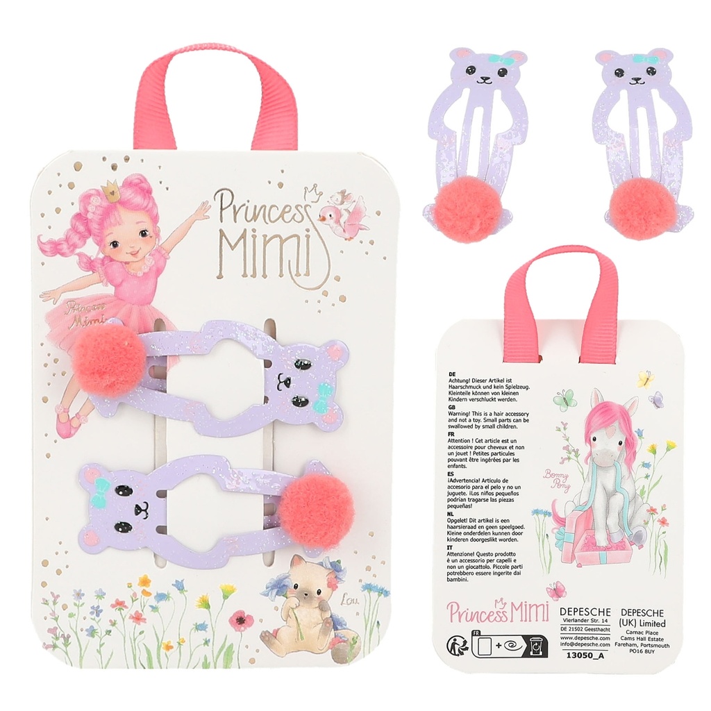 PINZA PELO POMPON PRINCESS MIMI