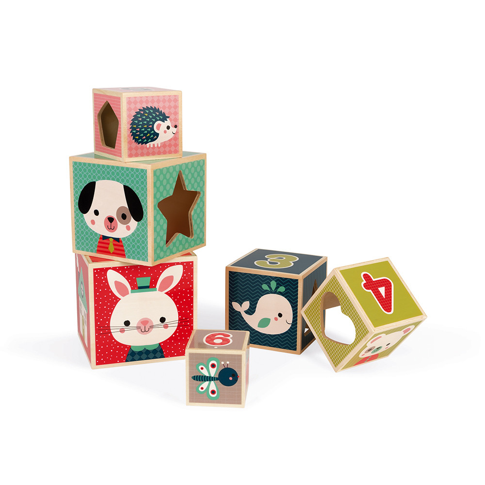 PIRAMIDE 6 CUBOS BABY FOREST