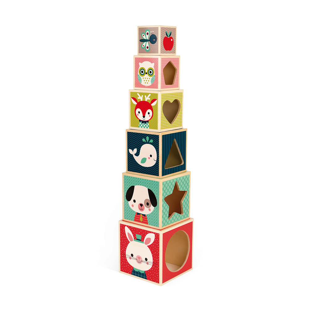 PIRAMIDE 6 CUBOS BABY FOREST