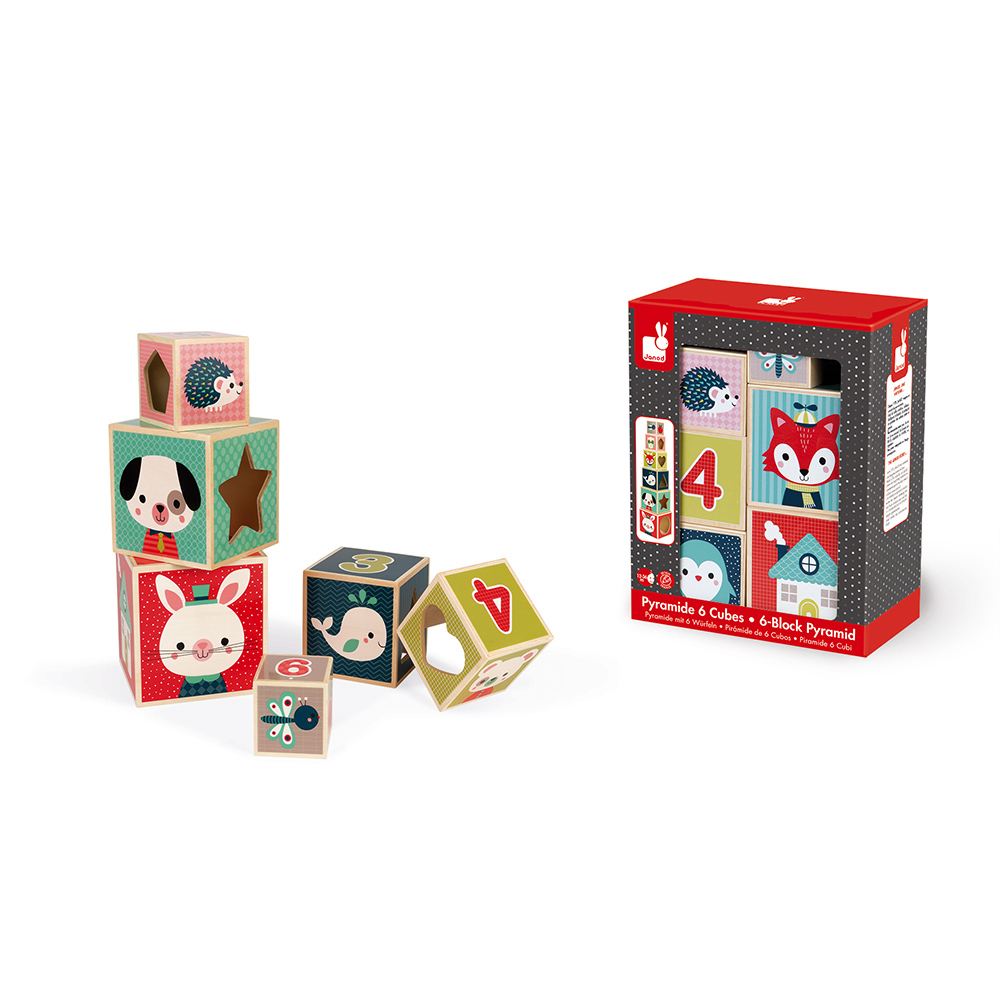 PIRAMIDE 6 CUBOS BABY FOREST