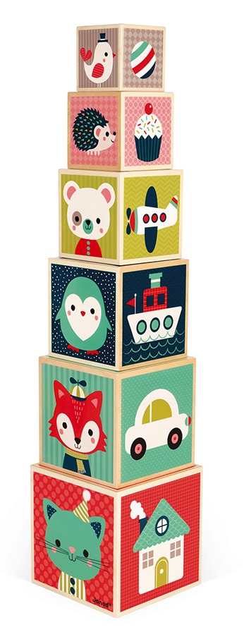 PIRAMIDE 6 CUBOS BABY FOREST
