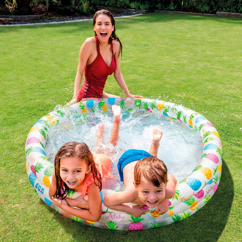 PISCINA 3 AROS PECES 132 CM.