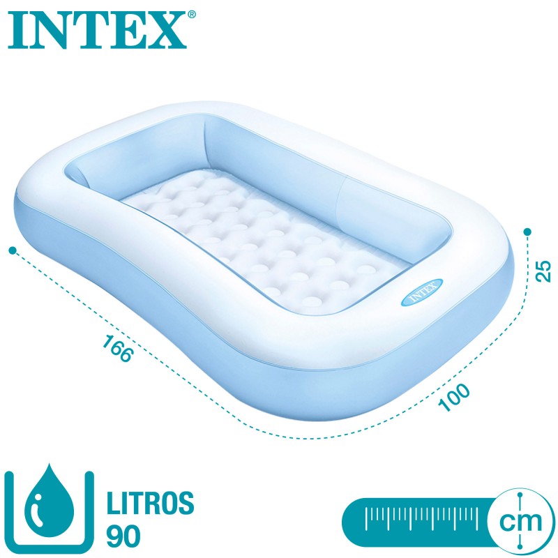 PISCINA BEBE RECT.166x100x28