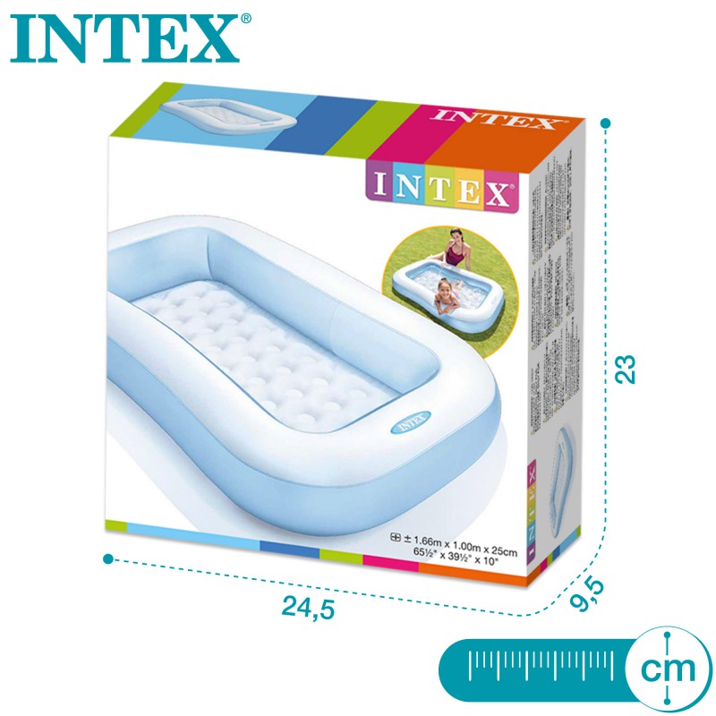 PISCINA BEBE RECT.166x100x28