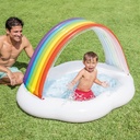 PISCINA BEBE TOLDO ARCOIRIS