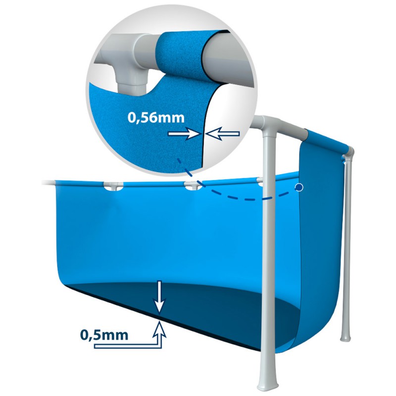PISCINA TUBULAR 260x160x65