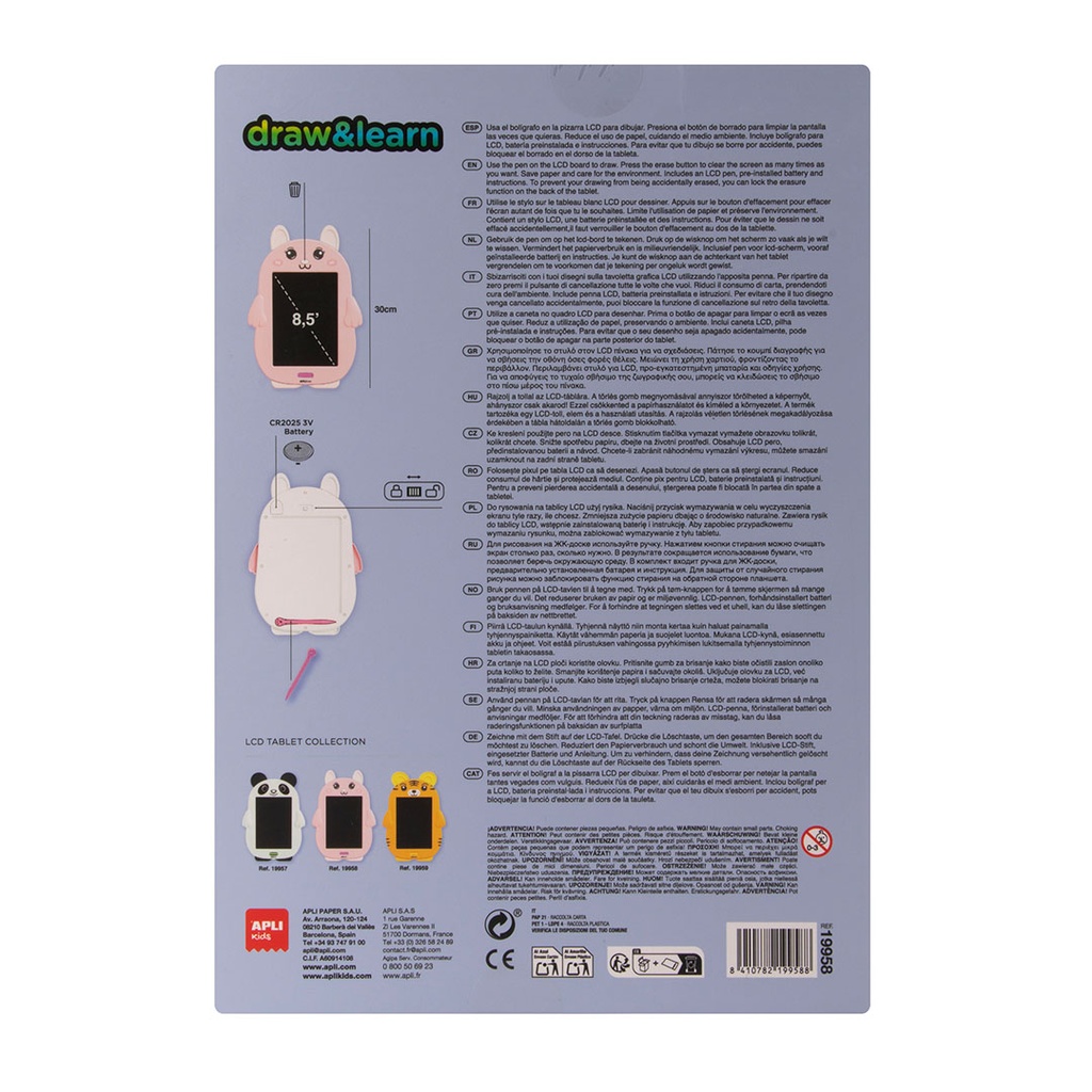 PIZARRA LED CONEJO