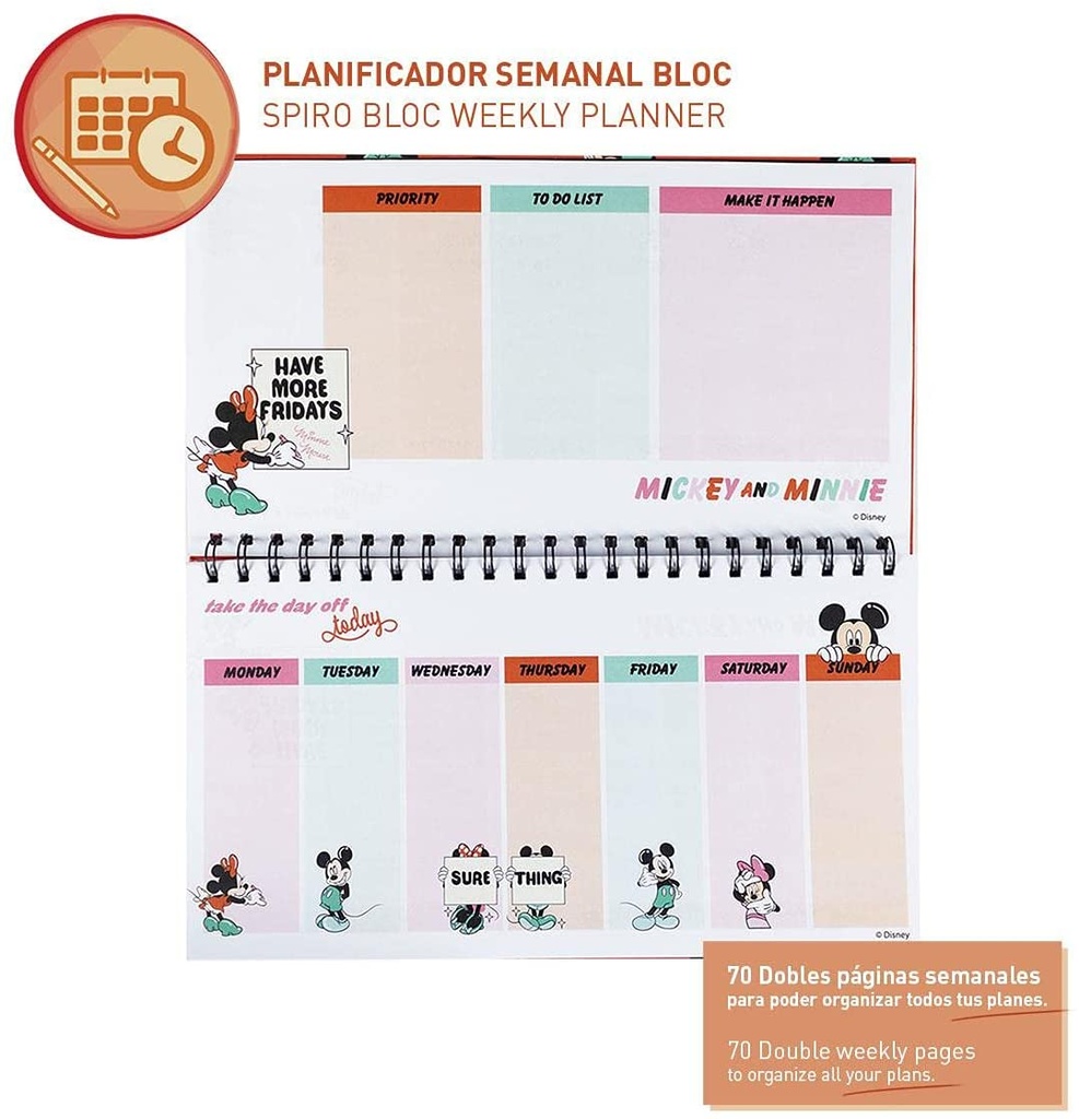PLANIFICADOR SEMANAL MINNIE