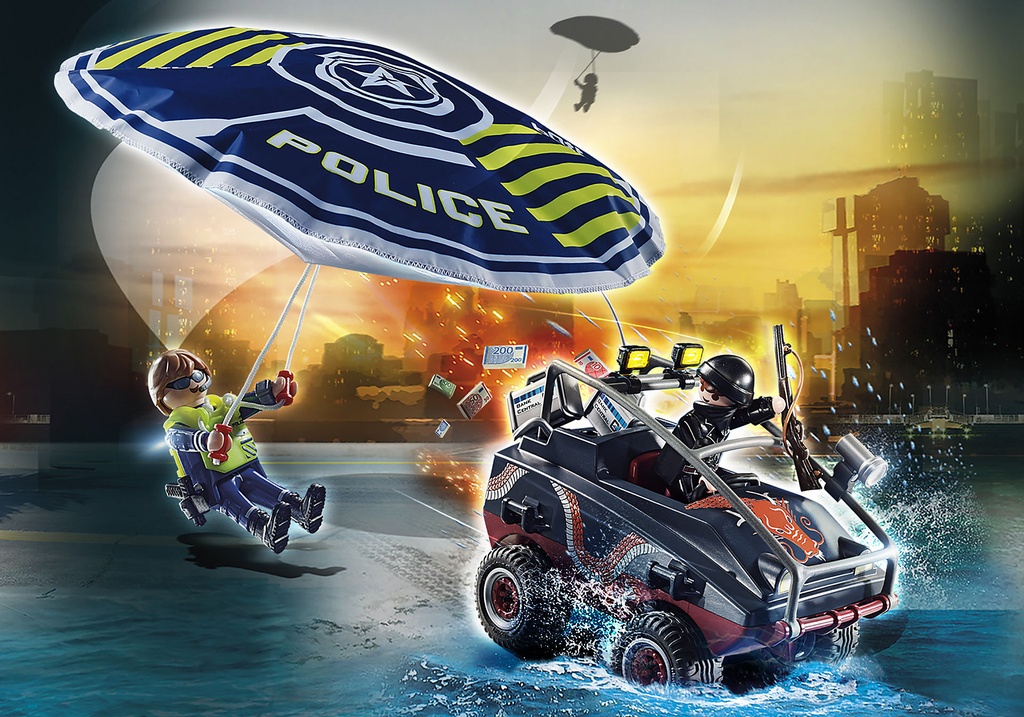 POLICIA PARACAIDAS PERSECUCION