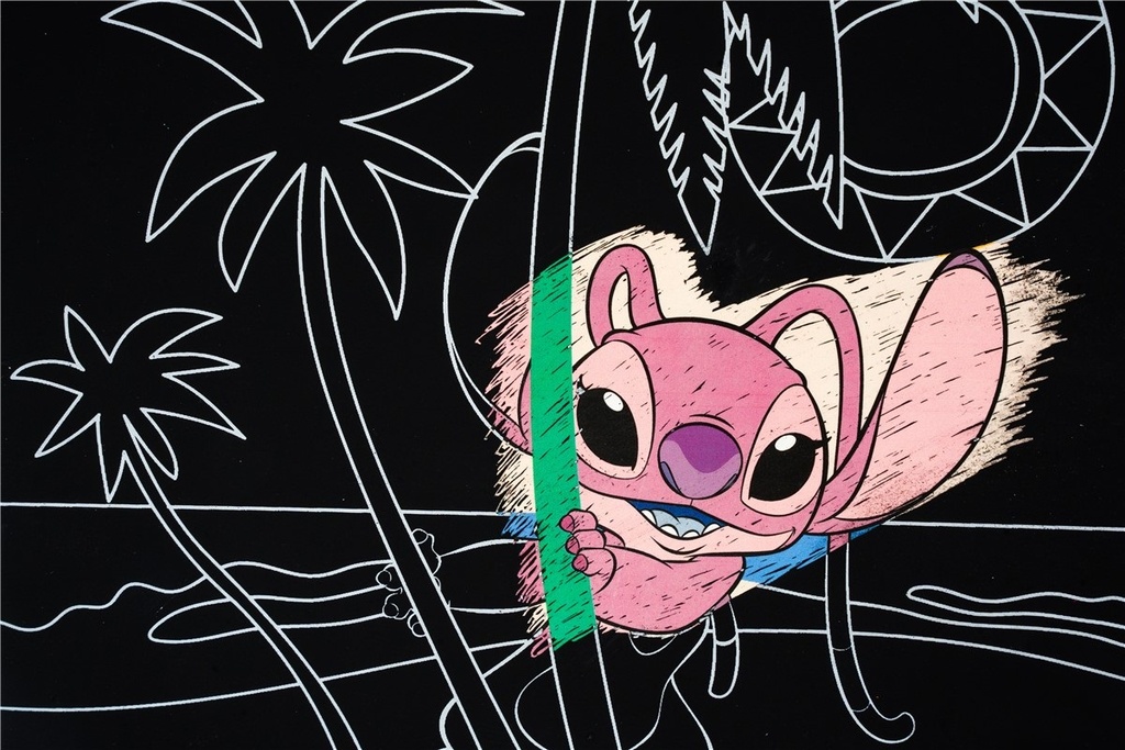 POSTER RASCA Y DESCUBRE STITCH