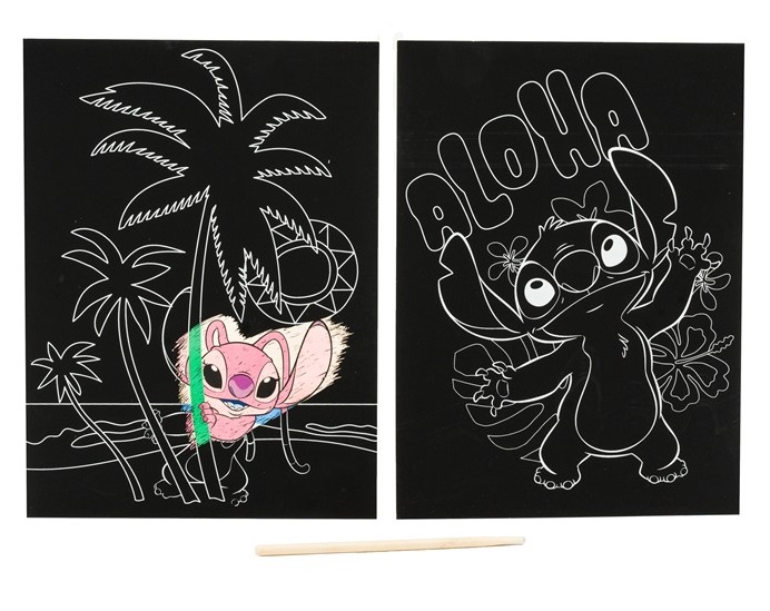 POSTER RASCA Y DESCUBRE STITCH