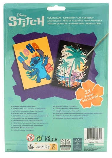 POSTER RASCA Y DESCUBRE STITCH