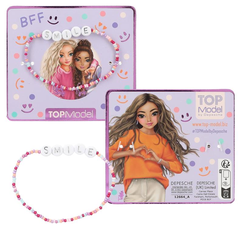 PULSERA C/MENSAJE TOP MODEL