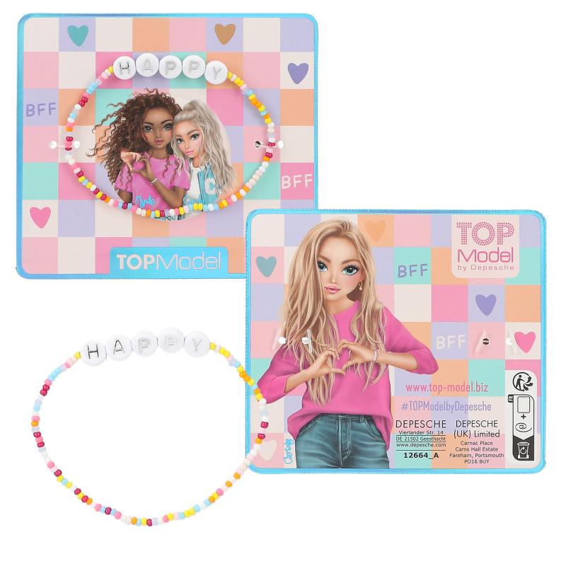 PULSERA C/MENSAJE TOP MODEL