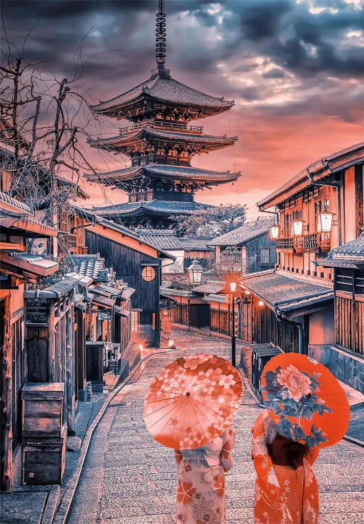 PUZ. 500 ATARDECER EN KYOTO