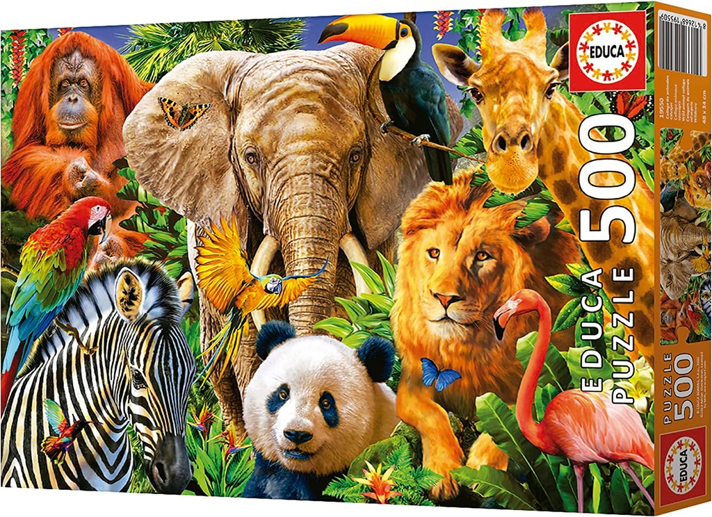 PUZ. 500 COLLAGE ANIMALES SALV.