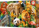 PUZ. 500 COLLAGE ANIMALES SALV.