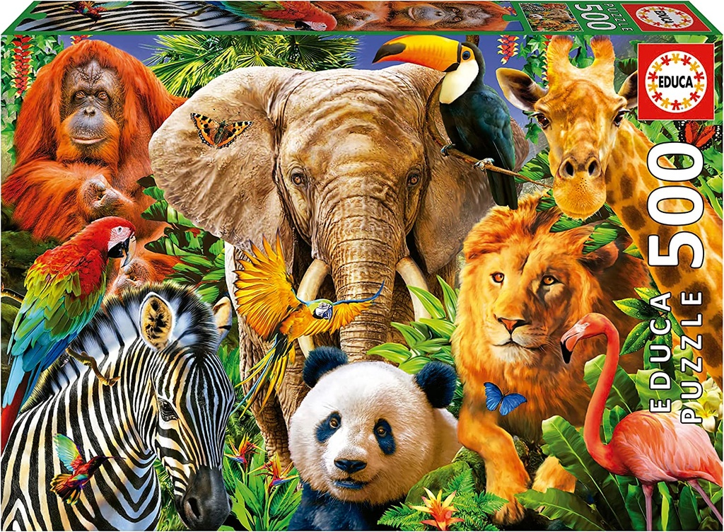 PUZ. 500 COLLAGE ANIMALES SALV.