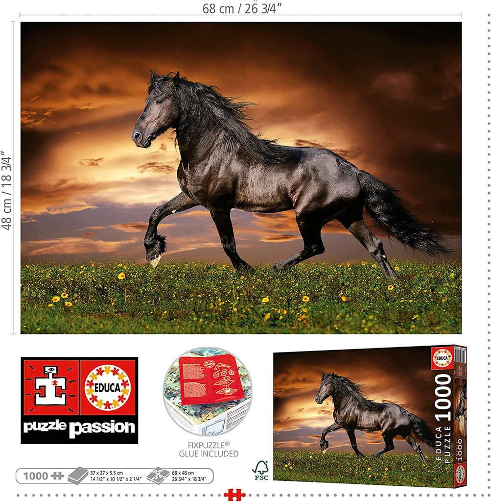 PUZ.1000 CABALLO AL TROTE