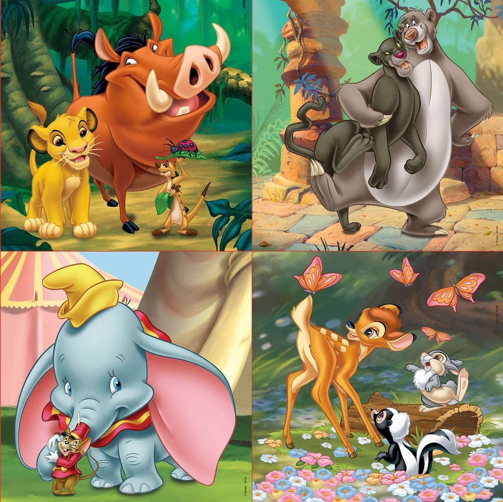 PUZ.12+16+20+25 DISNEY ANIMALS
