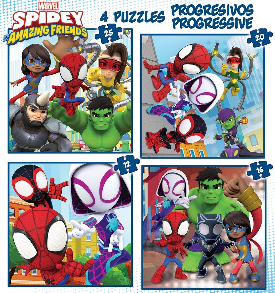 PUZ.12+16+20+25 SPIDEY & FR.