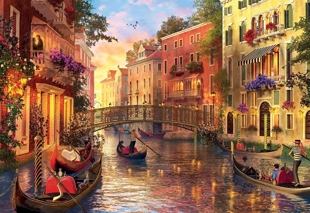 PUZ.1500 ATARDECER EN VENECIA