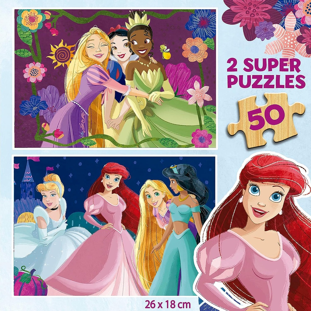 PUZ.2x50 DISNEY PRINCESS